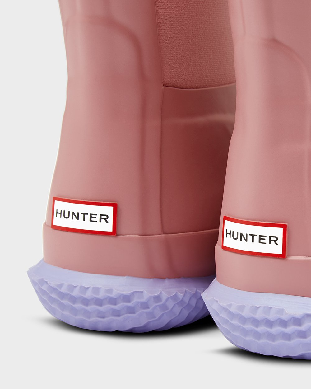 Snow Boots Kinderen - Hunter Original Big Insulated Roll Top Sherpa - Roze/Paars - 24FIUDVTL